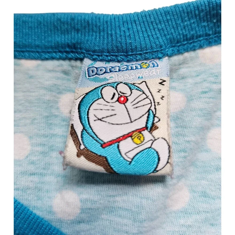 Doraemon Sleepwear Womens T-Shirt Dress Cartoon Design Cool Planet Thailand Sz F